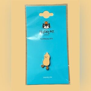 Jellycat Yellow Peanut Enamel Pin Authentic